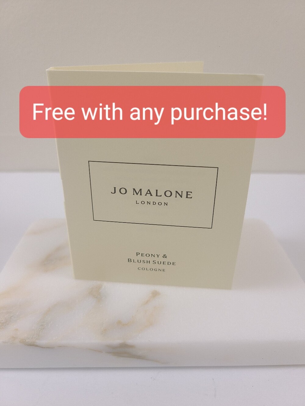 FREE with Purchase: Jo Malone Cologne Sample Card - Peony & Blush Suede